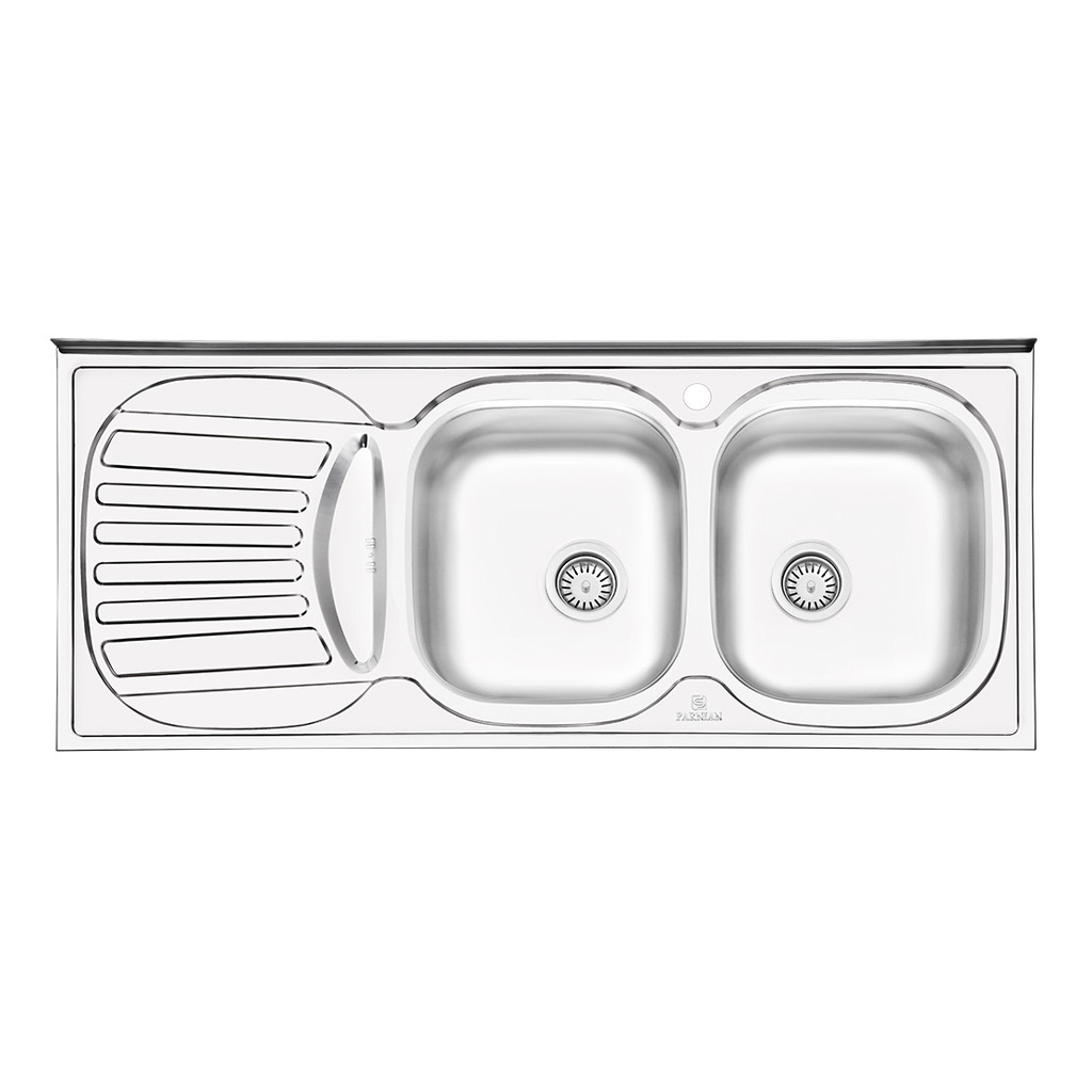 سینک نیمه فانتزی روکار پرنیان استیل مدل PS 2106