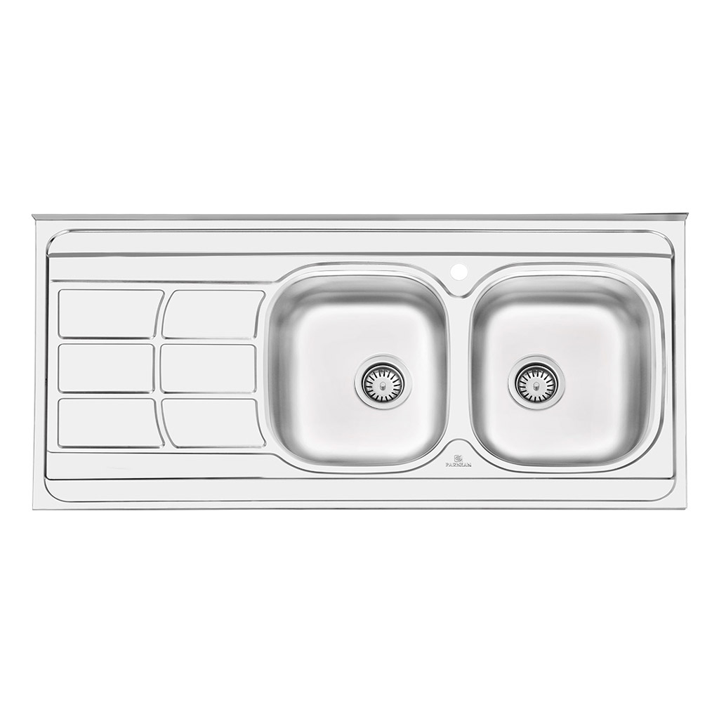 سینک نیمه فانتزی روکار پرنیان استیل مدل PS 2109