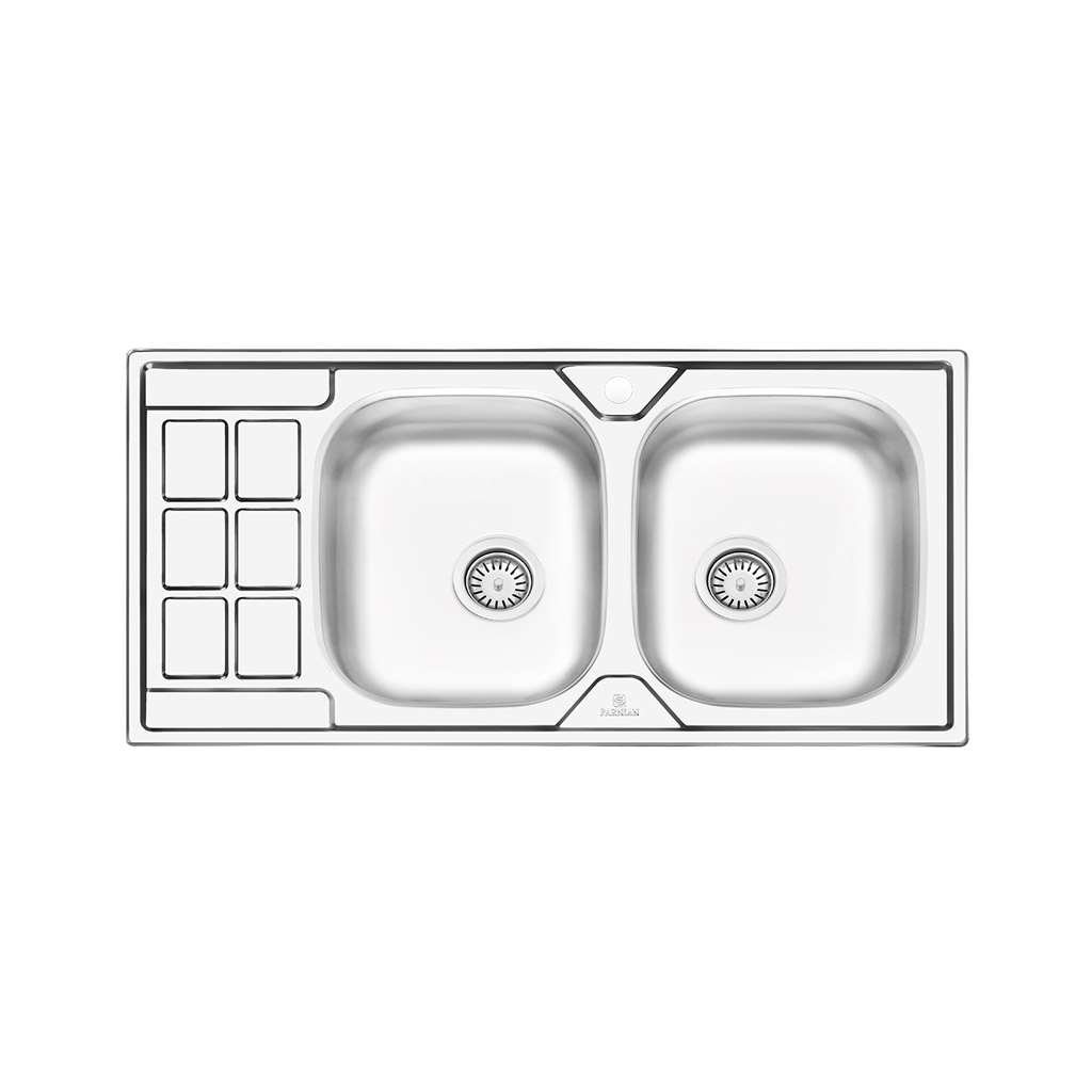 سینک نیمه فانتزی توکار پرنیان استیل مدل PS 2204